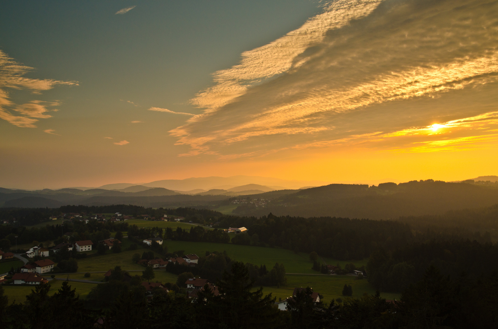 Ein Spätsommertag geht zu Ende I