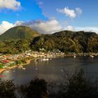 Ein Spaziergang auf St. Lucia mit Blick auf Soufliere...