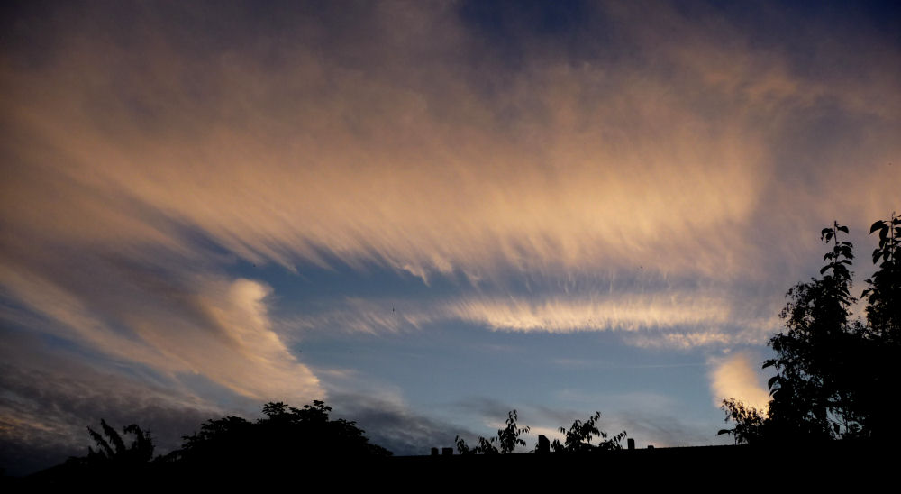 Ein spektakulärer Abendhimmel