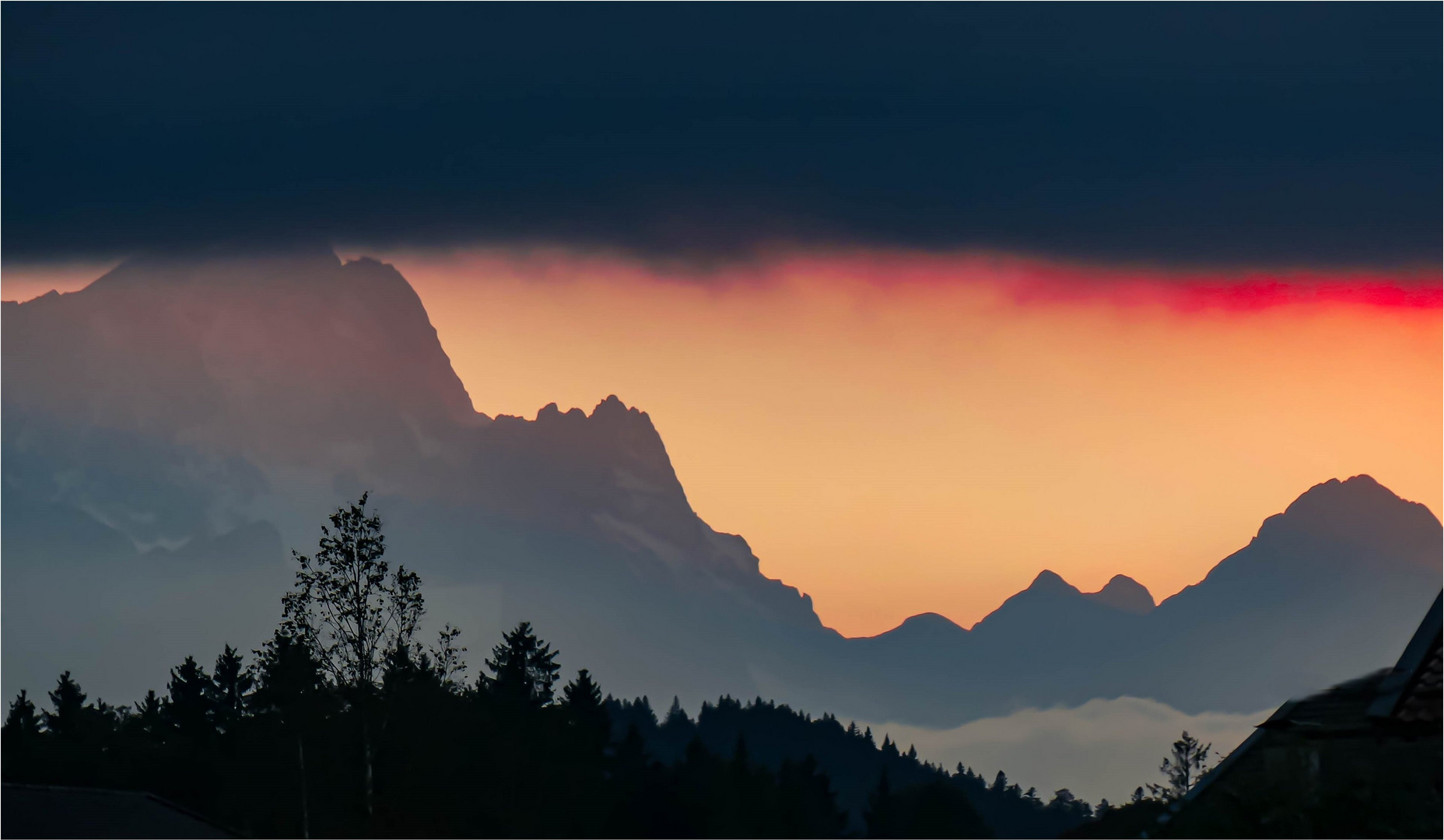 Ein Spitzen-Sonnenuntergang ohne Spitzen 