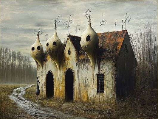 Ein Spukhaus - aber woran erkennt man das nur?