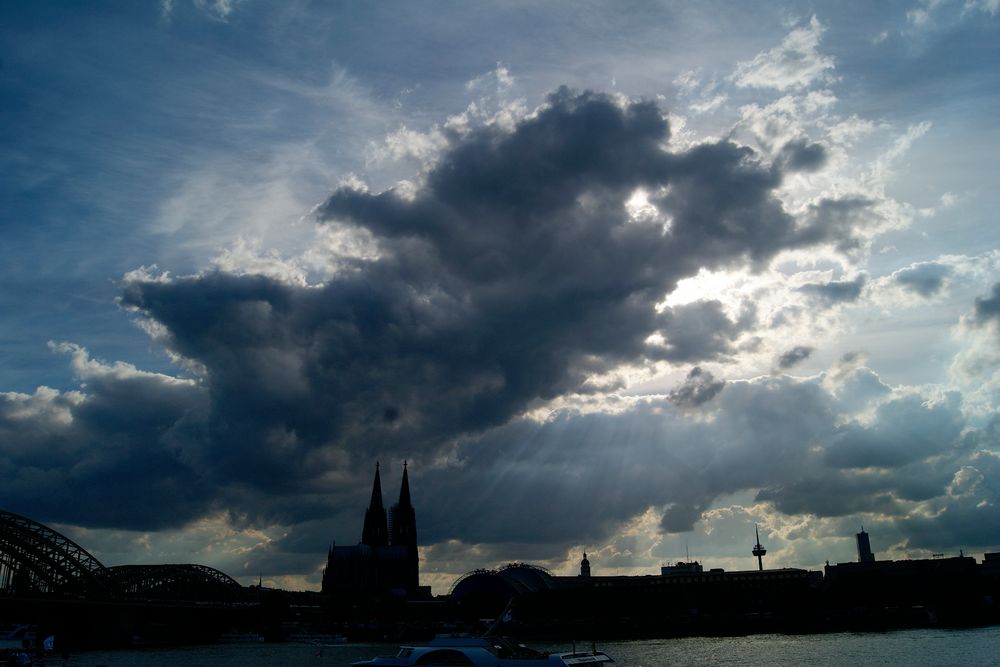 Ein Stadtbild von Köln 