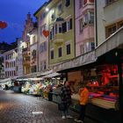 Ein Stand am Obstplatz in Bozen