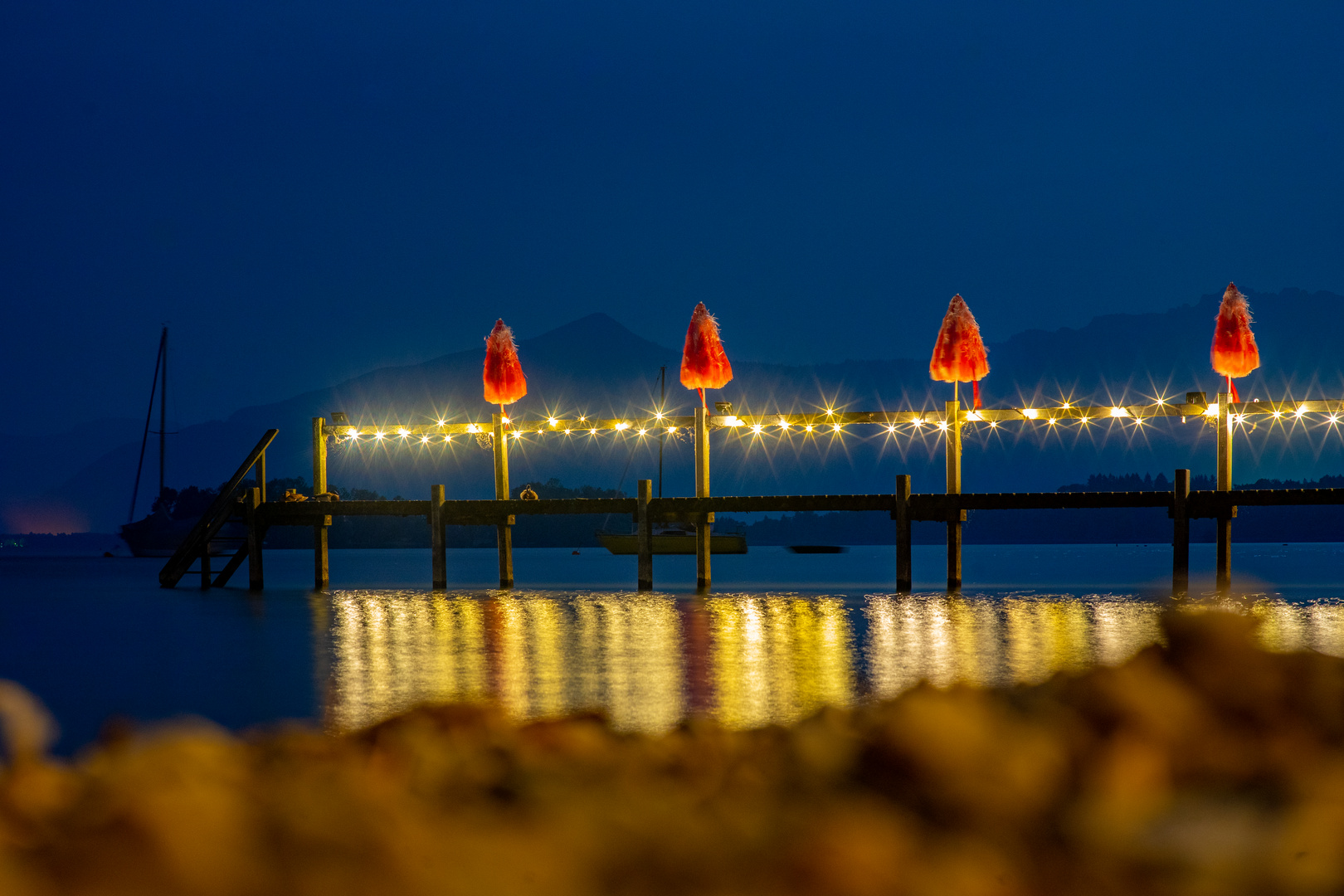 Ein Steg am Chiemsee