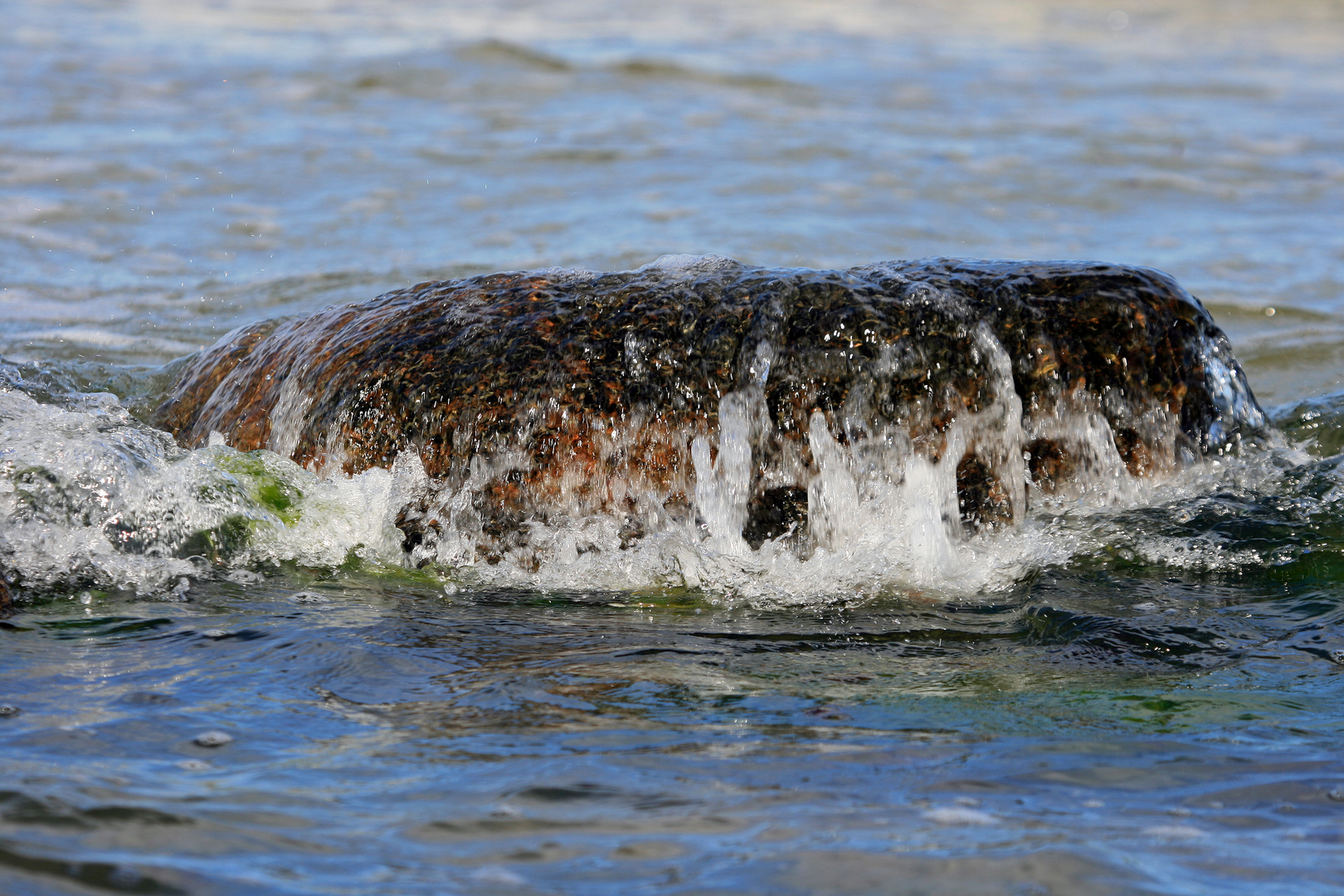 Ein Stein im Wasser