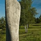 Ein Stein in der Landschaft