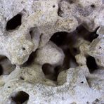 Ein Stein mit geheimnisvollen Höhlenlabyrint.