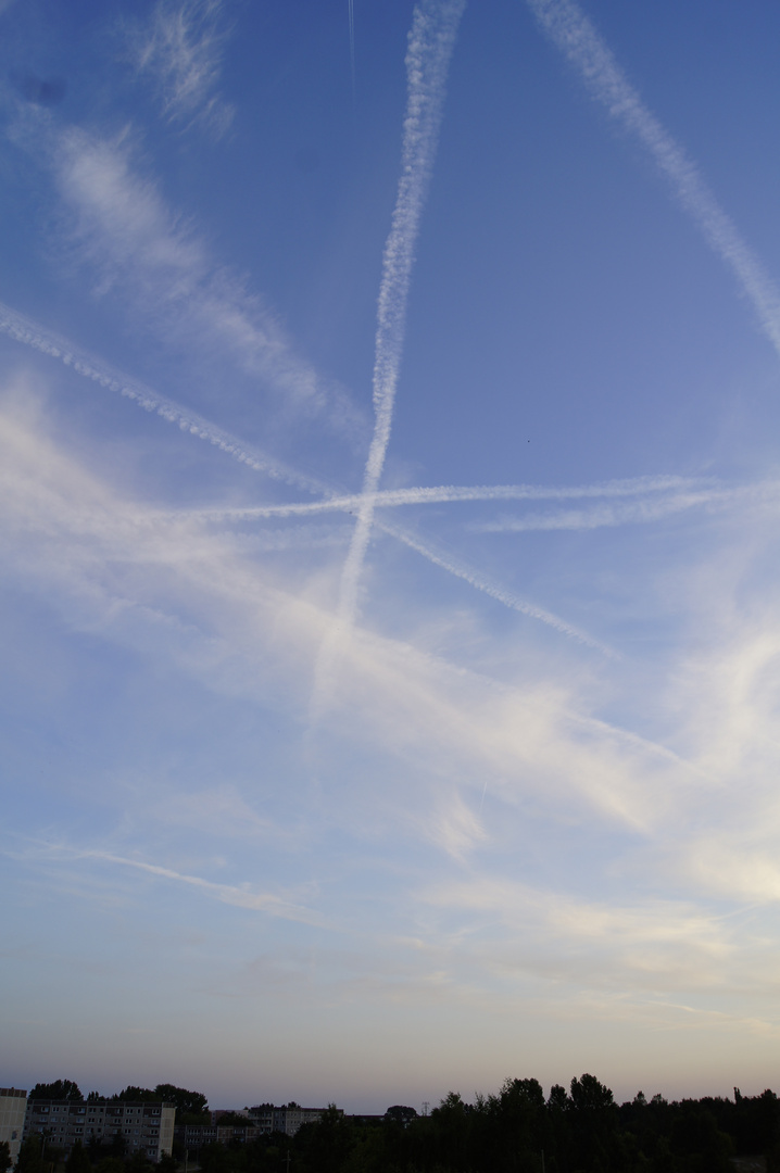 ein stern von flugzeugen gestaltet