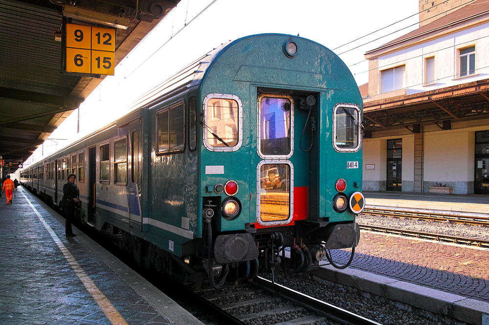 Ein Steuerwagen der Trenitalia