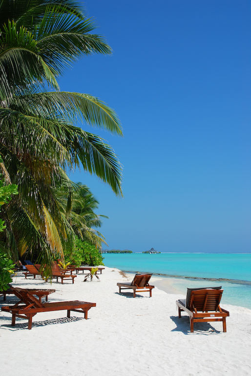 Ein Strand auf den Malediven