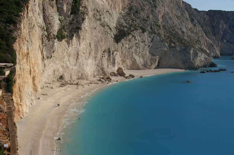 Ein Strand auf Levkas