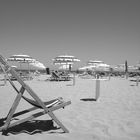 Ein Strand in Rimini