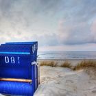 Ein Strandkorb auf Borkum