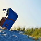 Ein Strandkorb steht noch auf Borkum