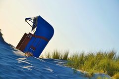 Ein Strandkorb steht noch auf Borkum