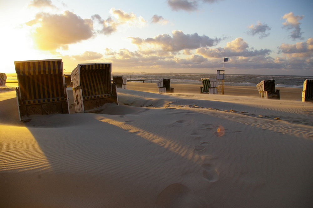 ein Strandtag geht zuende