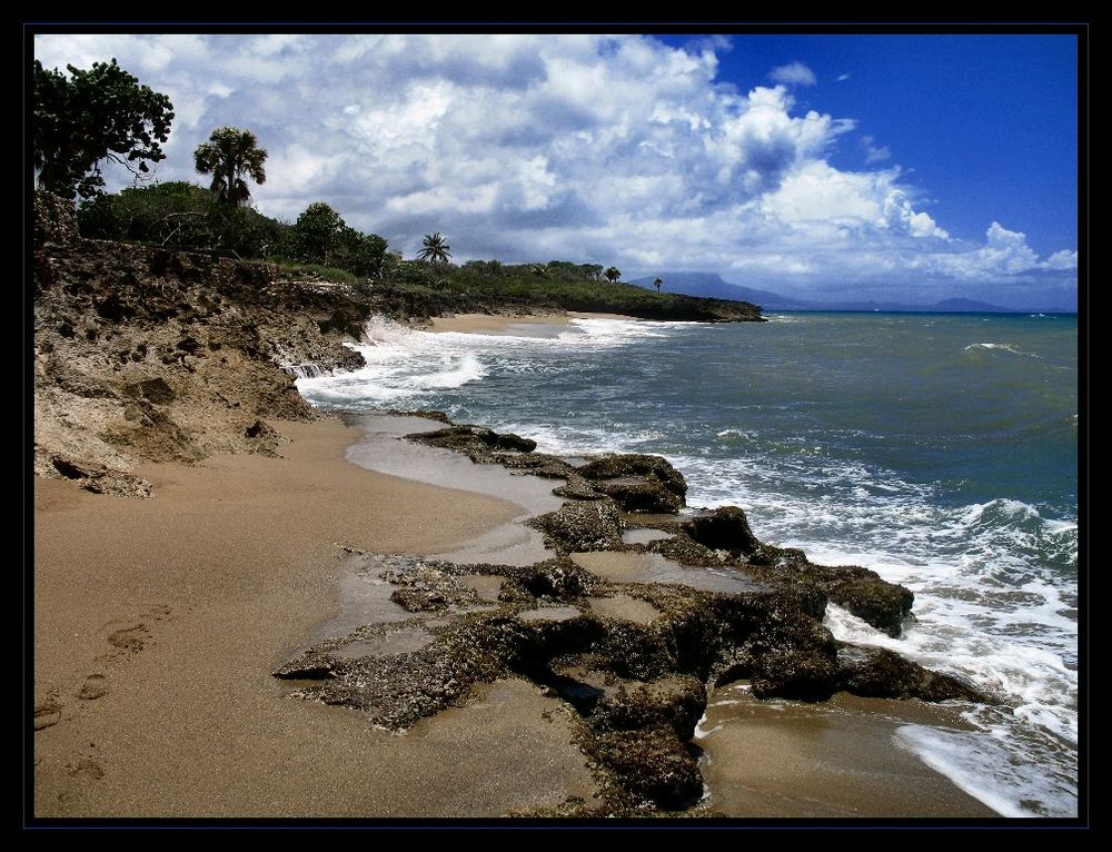 ein Strandteil der Dominikanischen Republik