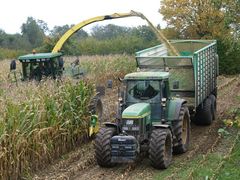 Ein strarkes Gespann, John Deere 7710 + John Deere Greenstar 7400.