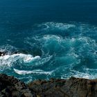 ein Strudel: die Kraft und Schönheit des Wassers. Fuerteventura 