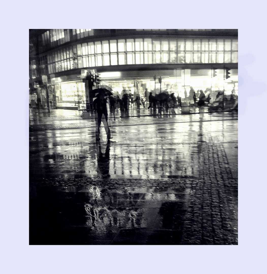 Ein Stück Berlin im Regen.