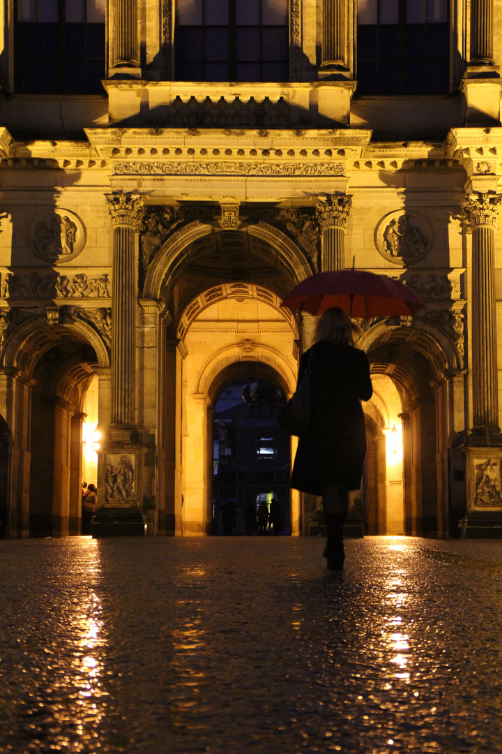 ein Stück Dresden bei Nacht