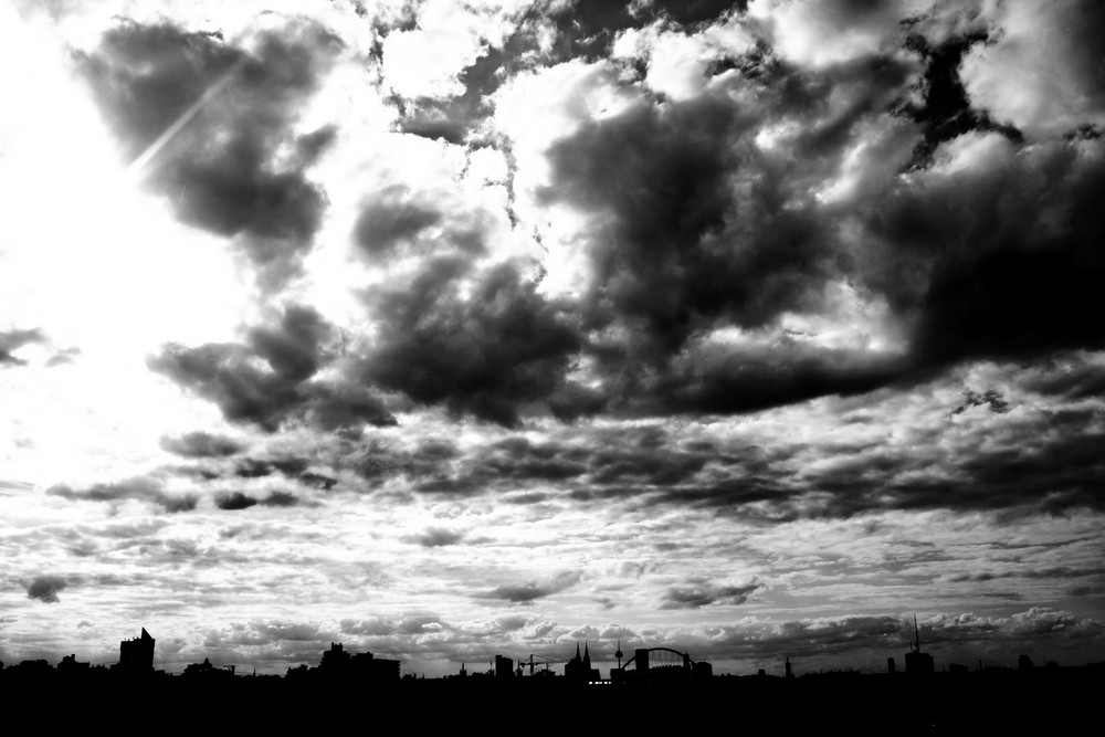 Ein Stück Köln - und Wolken