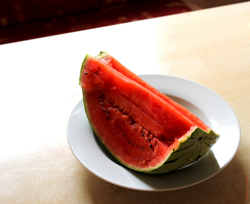 Ein Stück Wassermelone