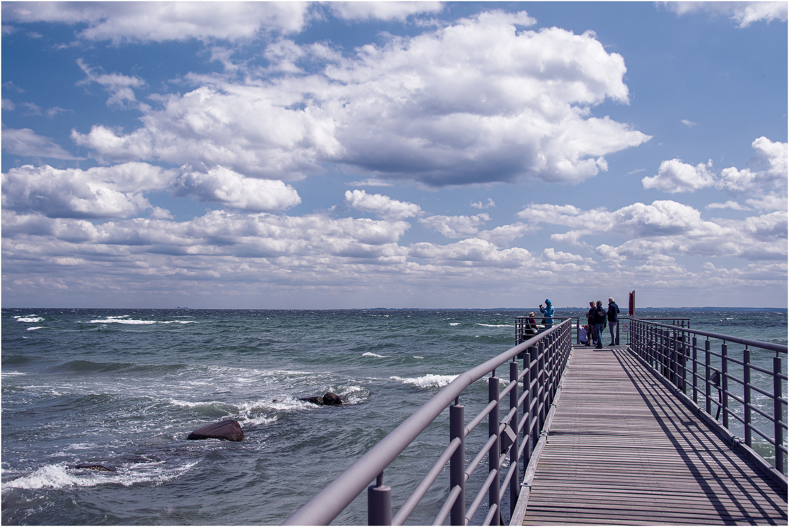 Ein stürmischer Tag an der Ostsee