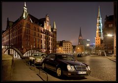 Ein Stuttgarter vor dem Ami in der Speicherstadt (Reload)