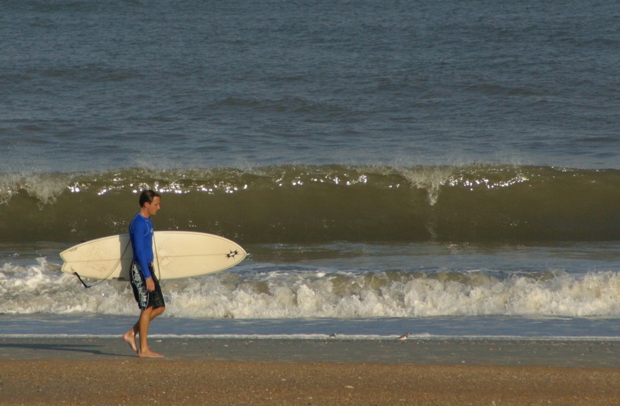 Ein Surftag geht zu Ende