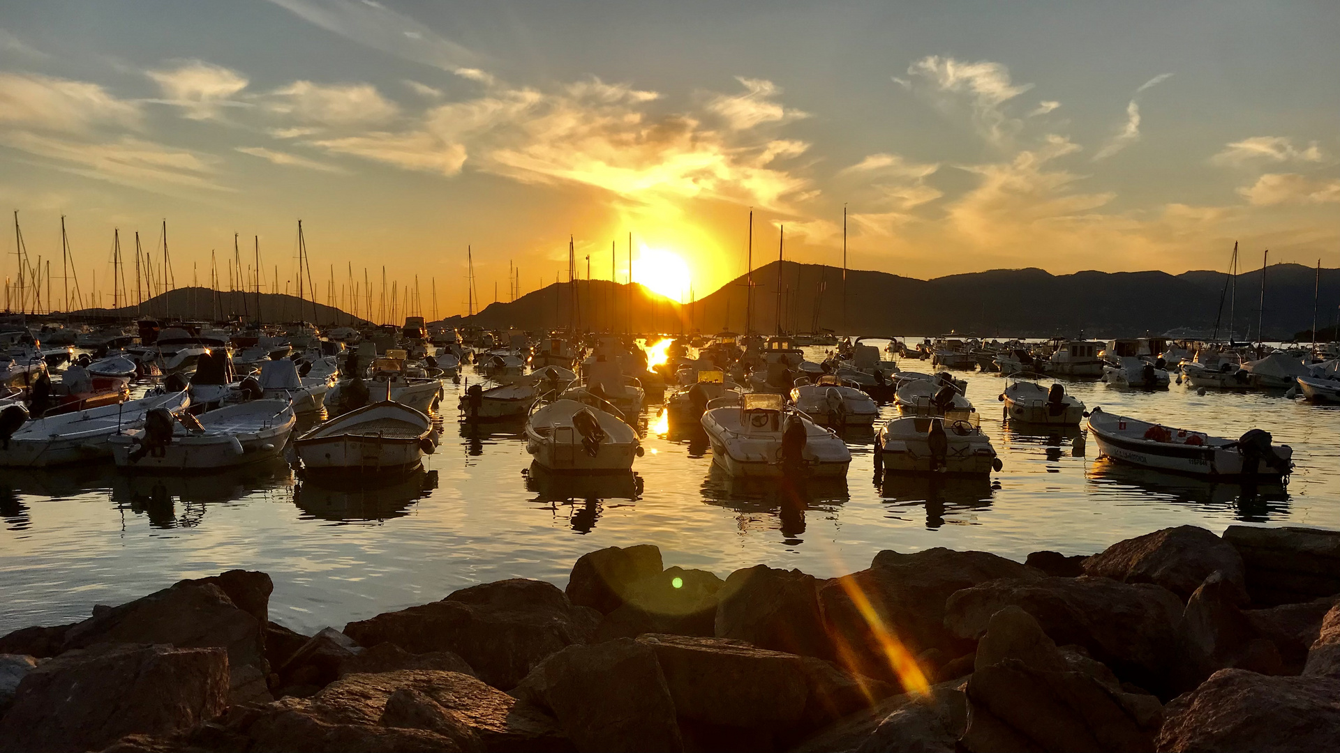 Ein Tag geht zu Ende in Lerici (IT)