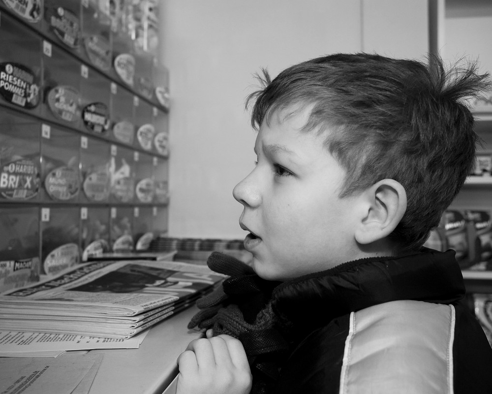 Ein Tag im Leben eines Kioskbesitzers (Konzept)