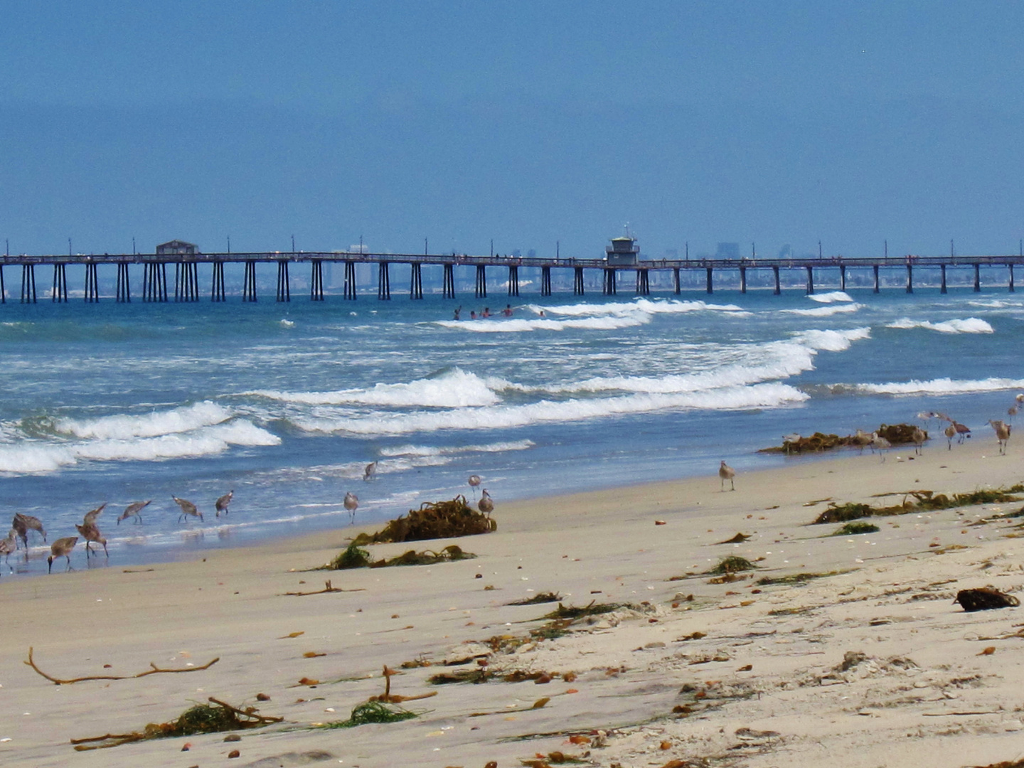 Ein Tag nach Sturm am Pacific - Imperial Beach