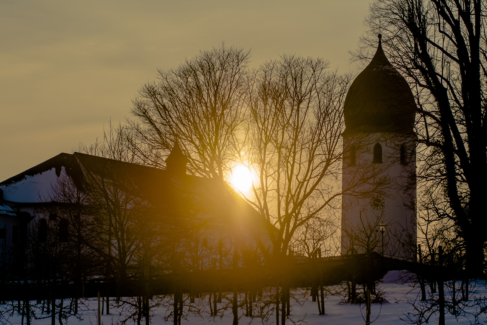 Ein Tag neigt sich zu Ende auf Frauenchiemsee