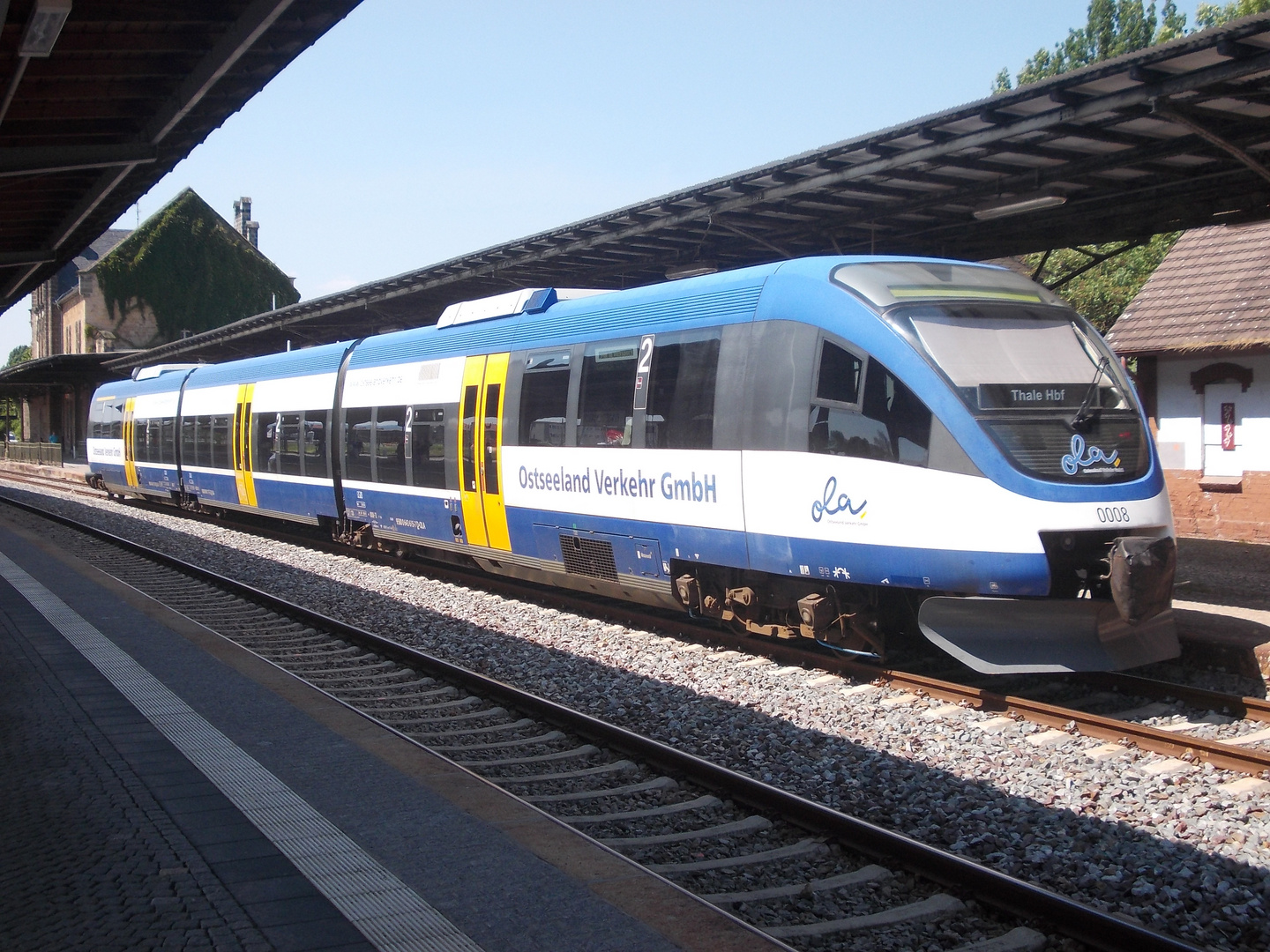 Ein Talent im Bahnhof Quedlinburg