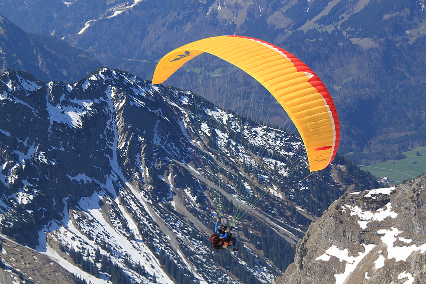 Ein Tandemflug vom Nebelhorn