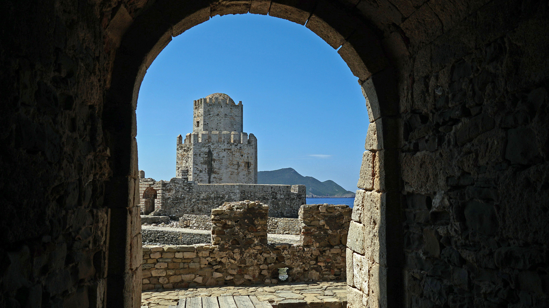 ein Teil der Burg von Methoni