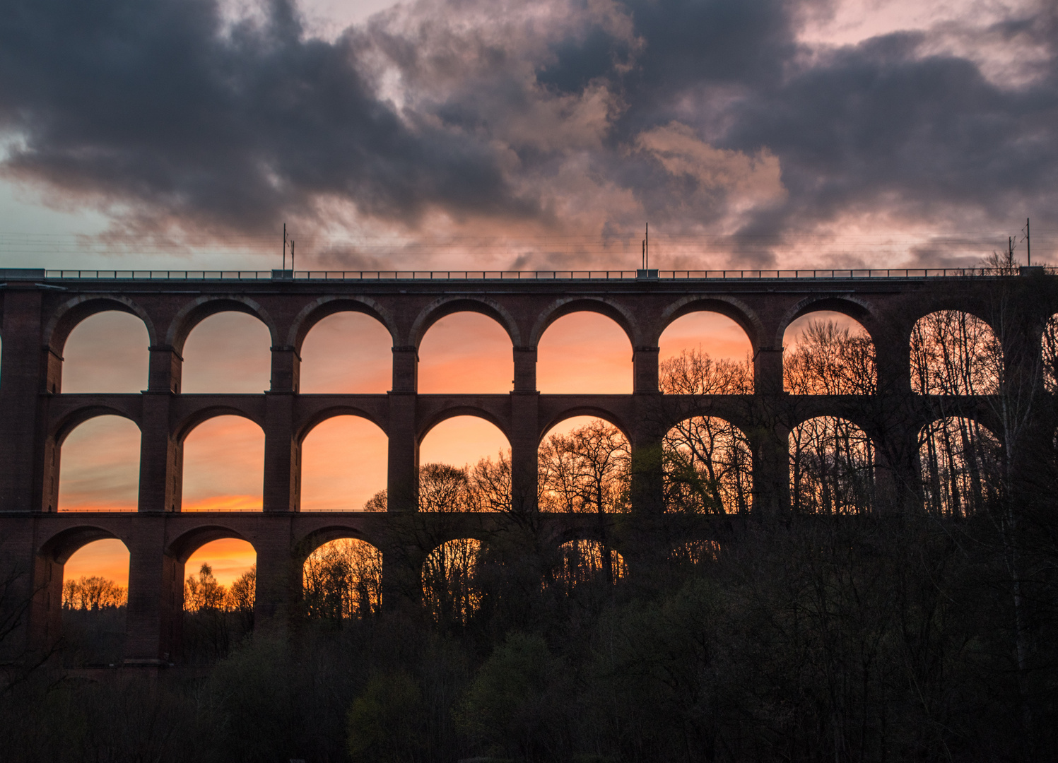 ein teil der Göltschtalbrücke