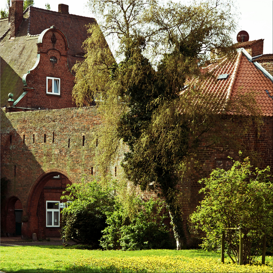 Ein Teil der Lübecker Befestigung am Burgtor