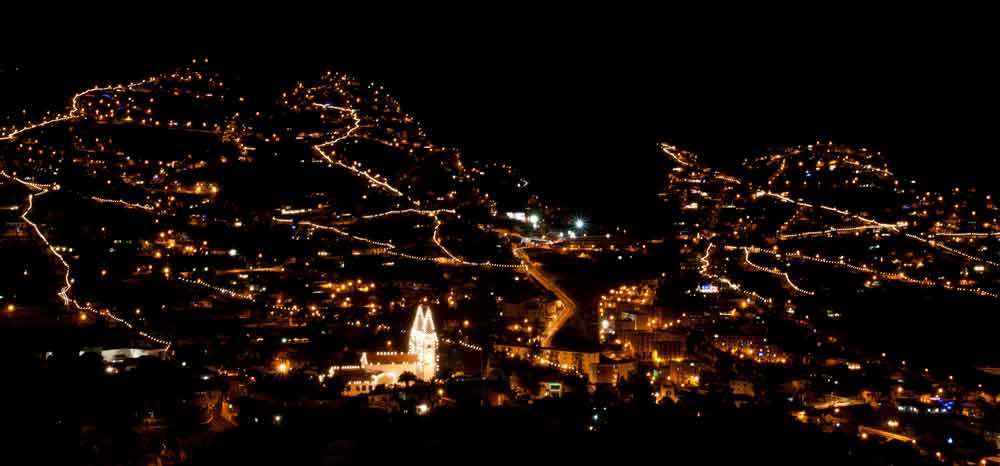 Ein Teil der Stadt ohne Strom (Funchal)