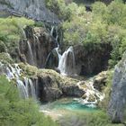 Ein Teil der Wasserfälle am Beginn eines Rundweges