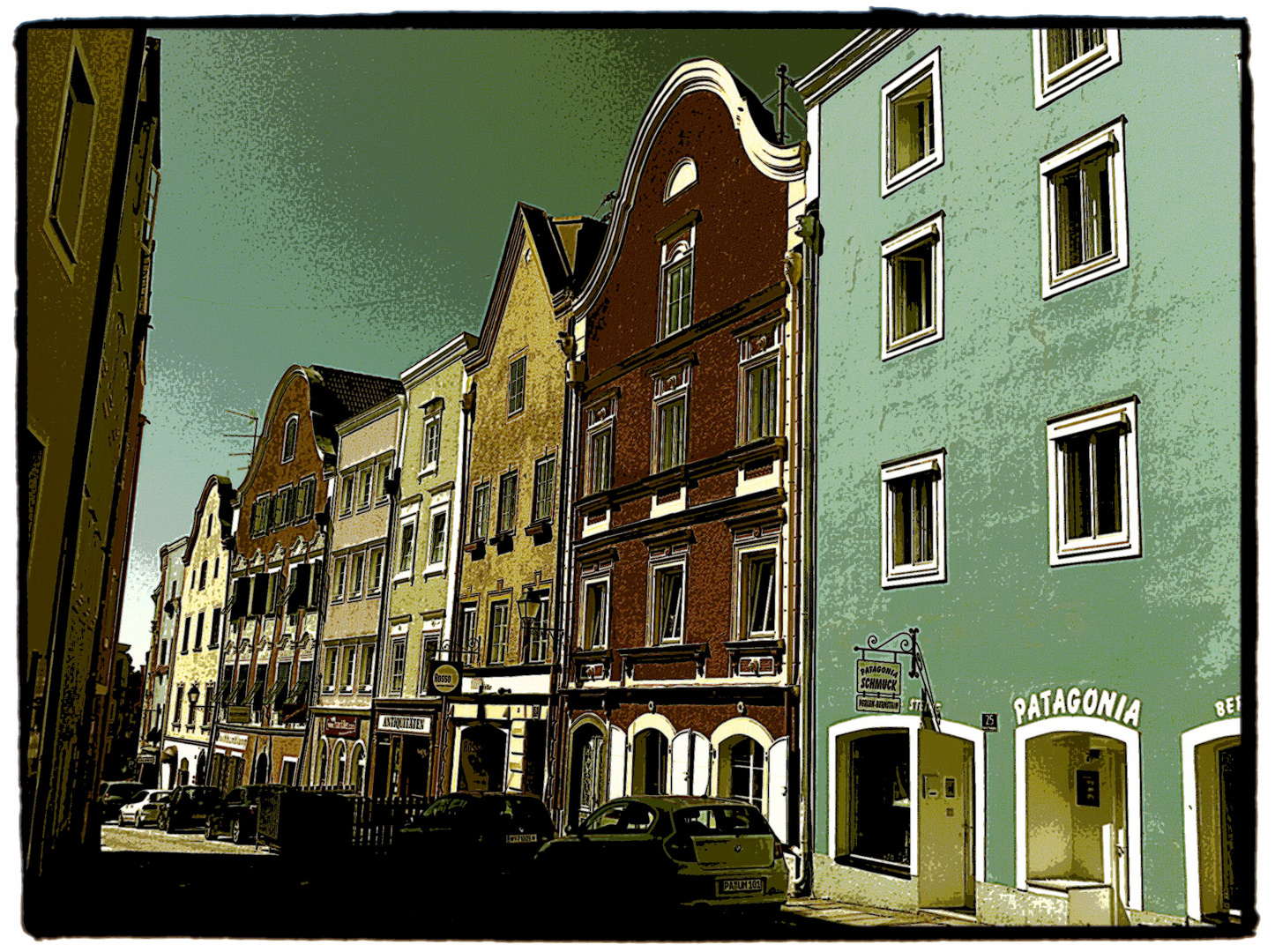 Ein Teil der wunderschönen Altstadt von Schärding