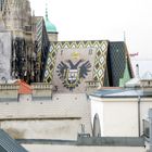 Ein Teil vom Dach des Stefandom in Wien