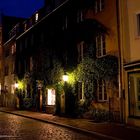 Ein Teil von Hannovers Altstadt bei Nacht