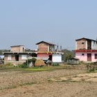 Ein Tharu-Dorf im Chitwan Nationalpark in Nepals Süden