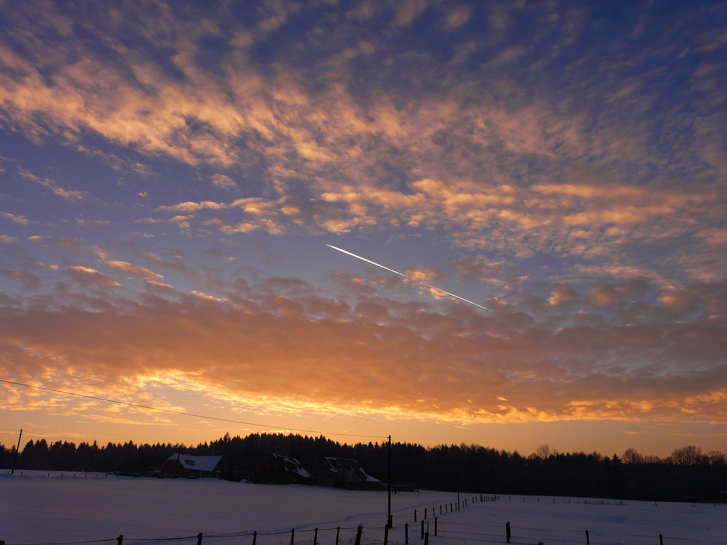 Ein toller Sonnenuntergang heute