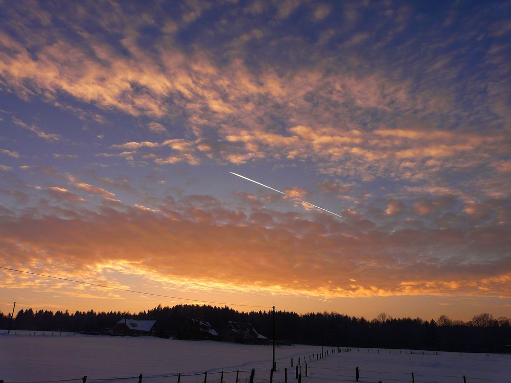 Ein toller Sonnenuntergang heute