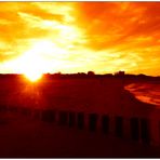 ein toller Strand in Holland mit Sepia fotografiert und den Kontrast erhöht