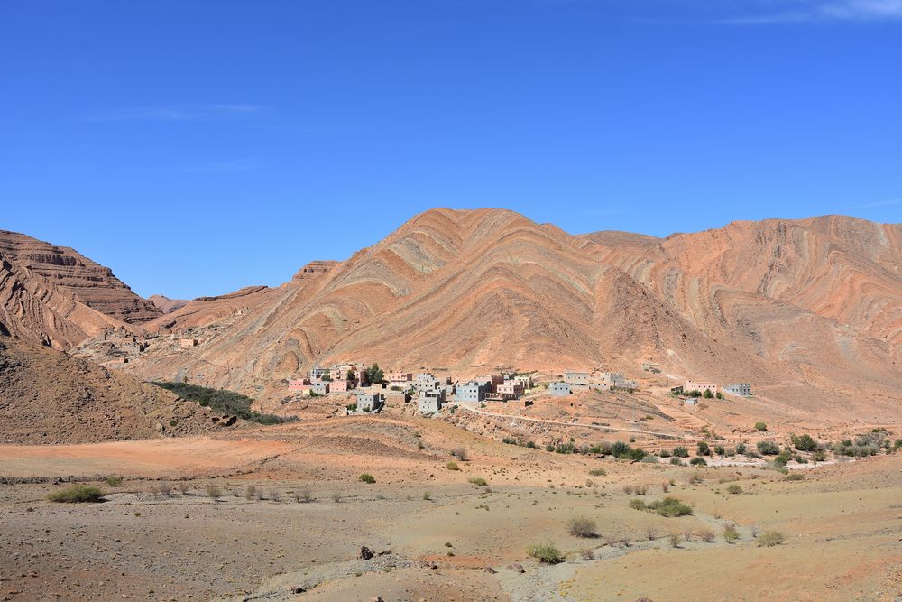 Ein traditionelles Berberdorf im Antiatlas in Marokkos Süden