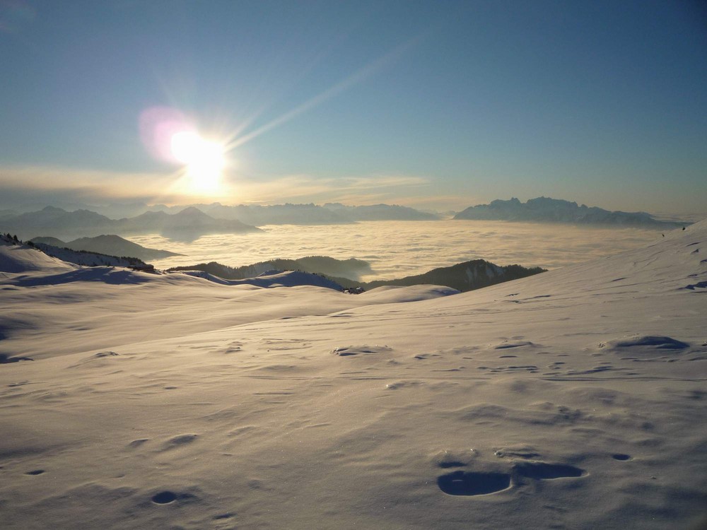 Ein Traum über den Wolken